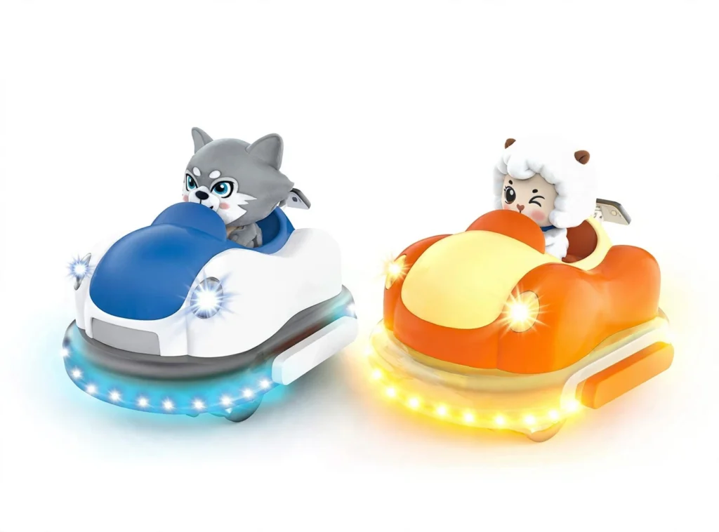 remote control bumper car for kids wolf and sheep