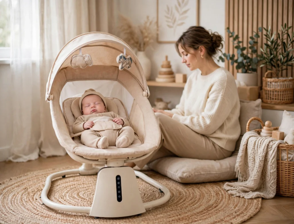 Mastela 3 in 1 Aero Deluxe Bassinet beige color