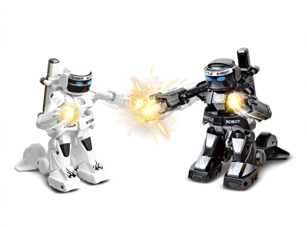 remote control battle robots for kids white vs black clash