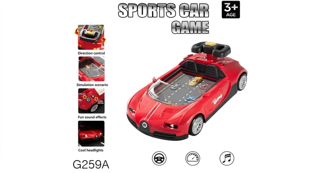 Sports Car Adventure Game G259A - Best Steering Toy for Kids