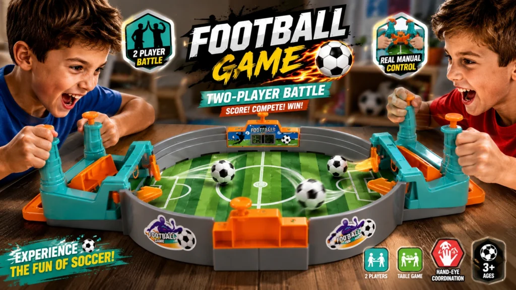 Tabletop Football Game Review: Compact 2-Player Soccer Fun