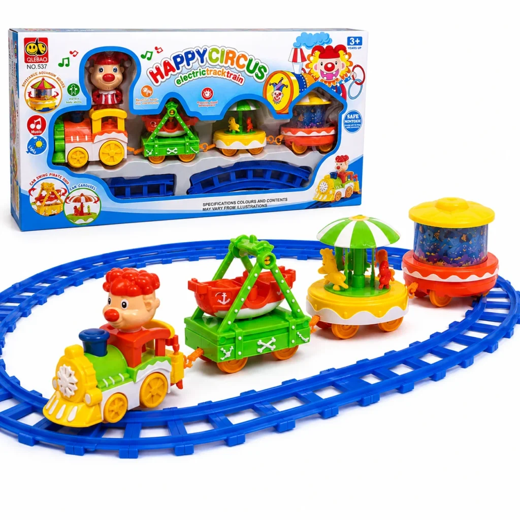 QLEBAO Happy Circus Electric Track Train No. 537 with box and track