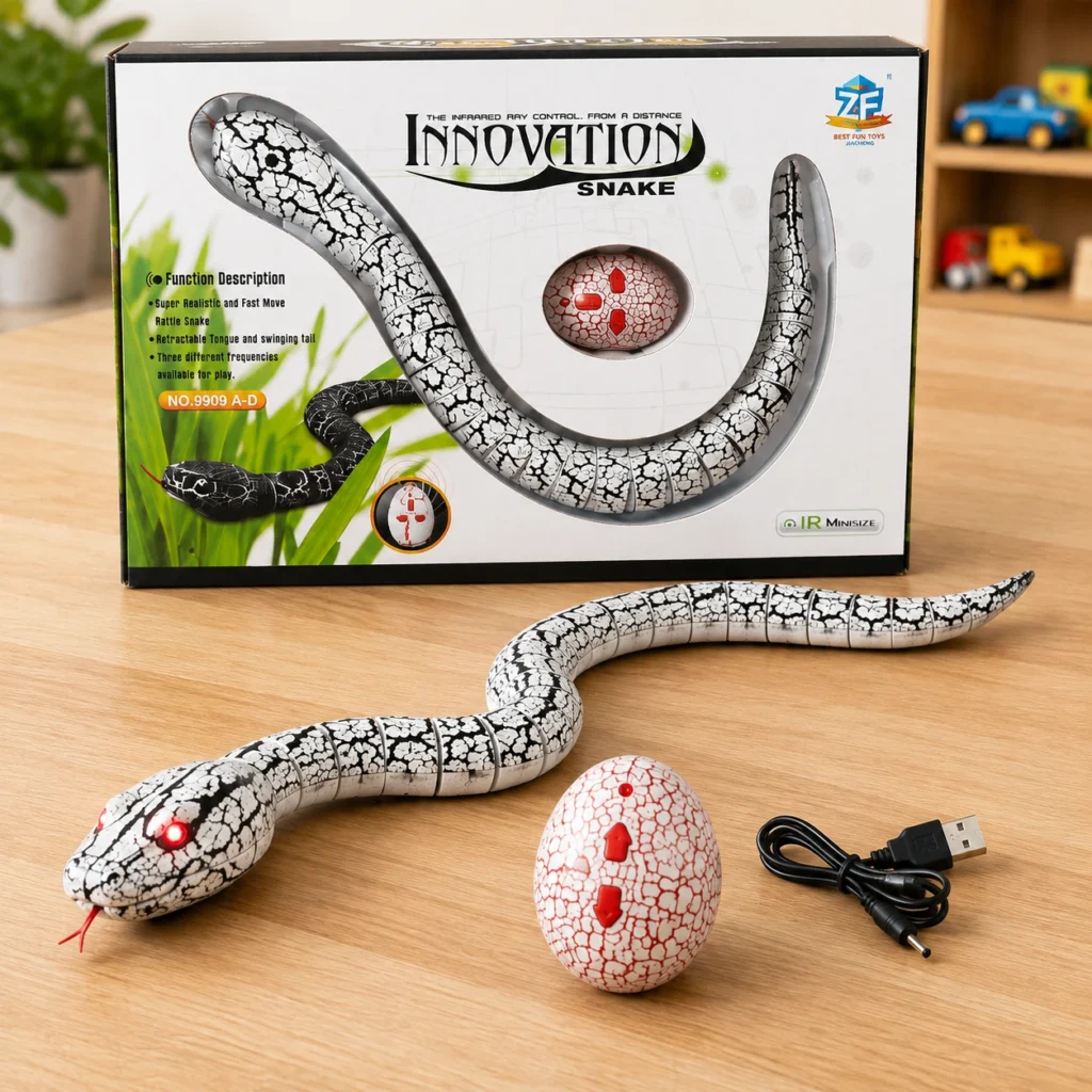 Innovation Snake 9909 A-D features with IR remote controller and USB charging cable