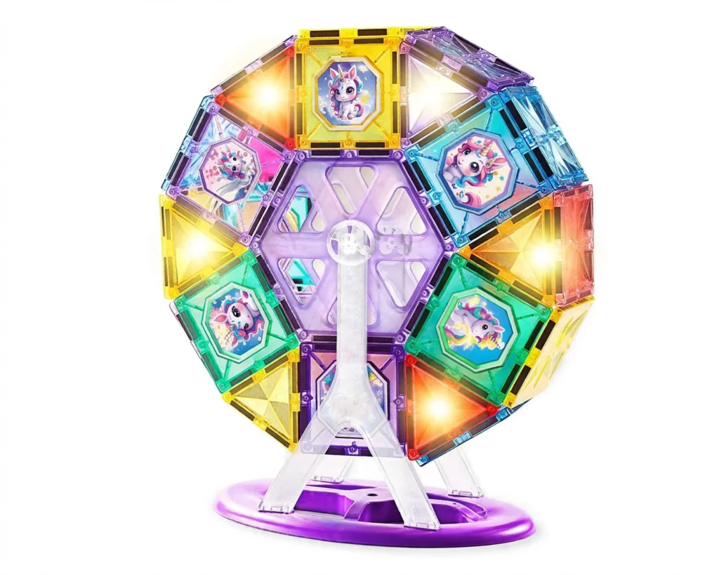 magnetic tiles ferris wheel unicorn studio