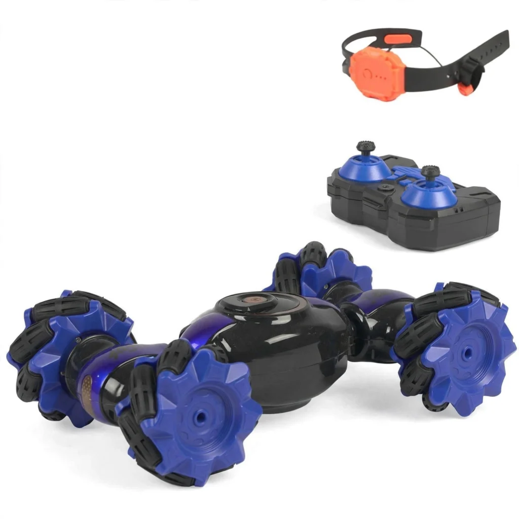Gesture sensing RC stunt car with remote control and wrist controller